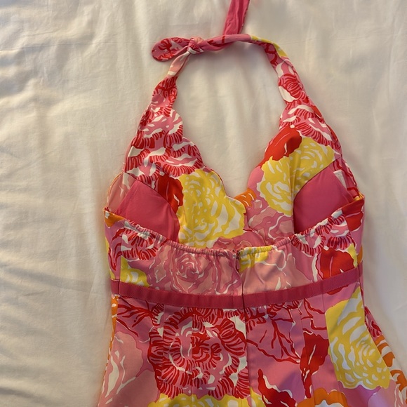Lily Pulitzer size 0 halter top with zip back. Patterned dress - Picture 5 of 7